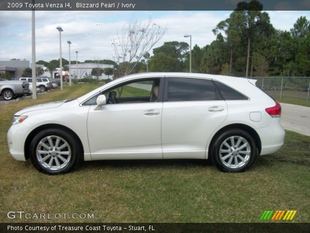 2009 Toyota Venza I4 in Blizzard Pearl