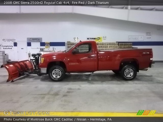 2008 GMC Sierra 2500HD Regular Cab 4x4 in Fire Red