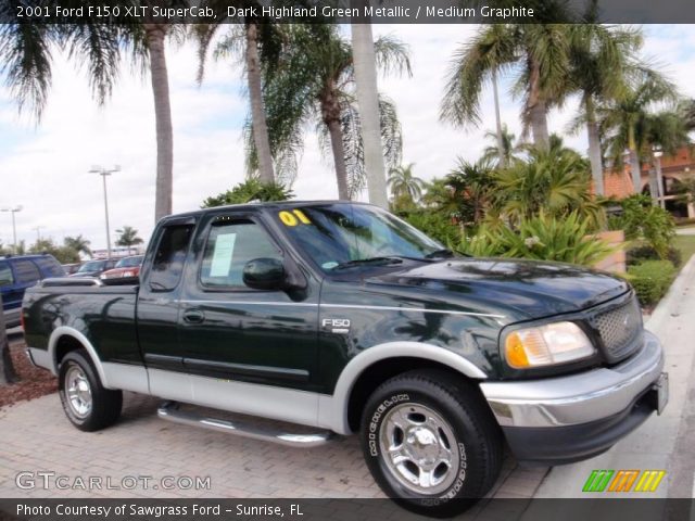 2001 Ford F150 XLT SuperCab in Dark Highland Green Metallic