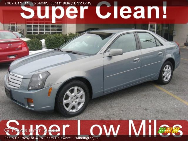 2007 Cadillac CTS Sedan in Sunset Blue