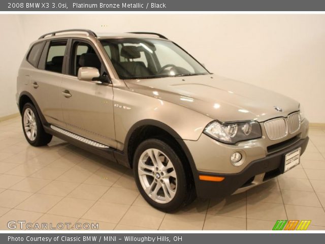 2008 BMW X3 3.0si in Platinum Bronze Metallic