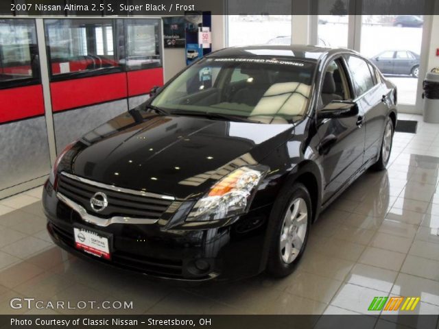 2007 Nissan Altima 2.5 S in Super Black