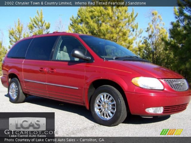2002 Chrysler Town & Country Limited in Inferno Red Tinted Pearlcoat