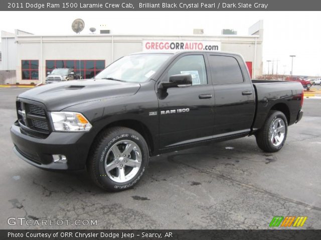 2011 Dodge Ram 1500 Laramie Crew Cab in Brilliant Black Crystal Pearl