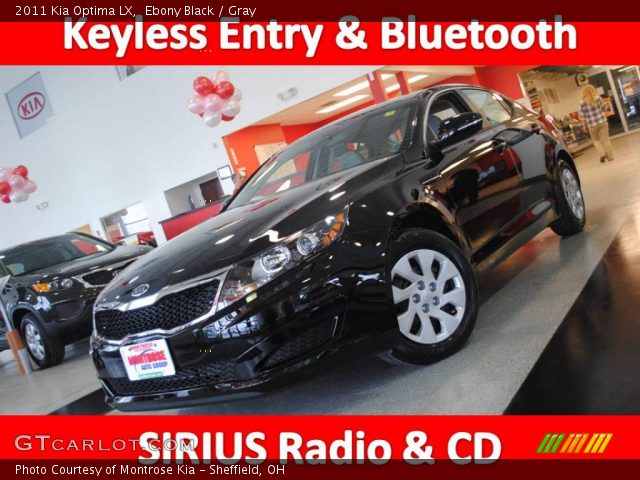 2011 Kia Optima LX in Ebony Black