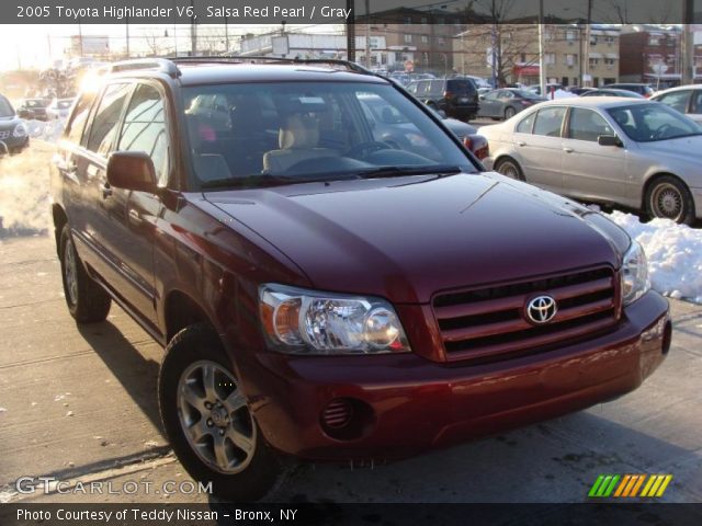 2005 Toyota Highlander V6 in Salsa Red Pearl
