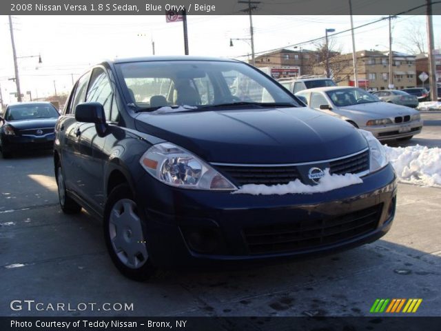 2008 Nissan Versa 1.8 S Sedan in Blue Onyx