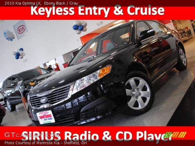 2010 Kia Optima LX in Ebony Black