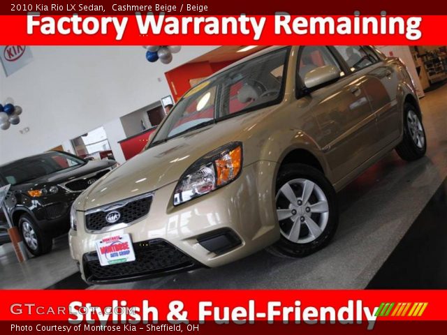 2010 Kia Rio LX Sedan in Cashmere Beige