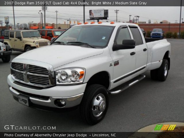 2007 Dodge Ram 3500 SLT Quad Cab 4x4 Dually in Bright White