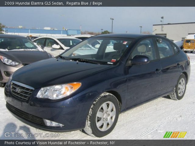 2009 Hyundai Elantra GLS Sedan in Regatta Blue