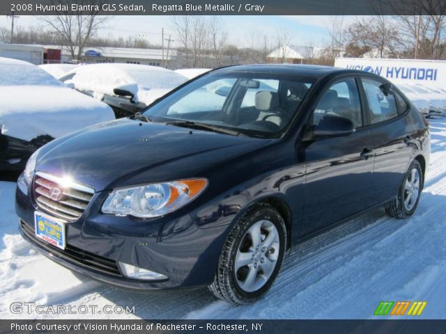 2008 Hyundai Elantra GLS Sedan in Regatta Blue Metallic