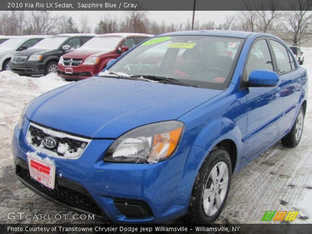 2010 Kia Rio LX Sedan in Sapphire Blue