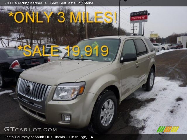 2011 Mercury Mariner I4 in Gold Leaf Metallic