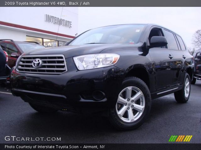 2009 Toyota Highlander V6 4WD in Black