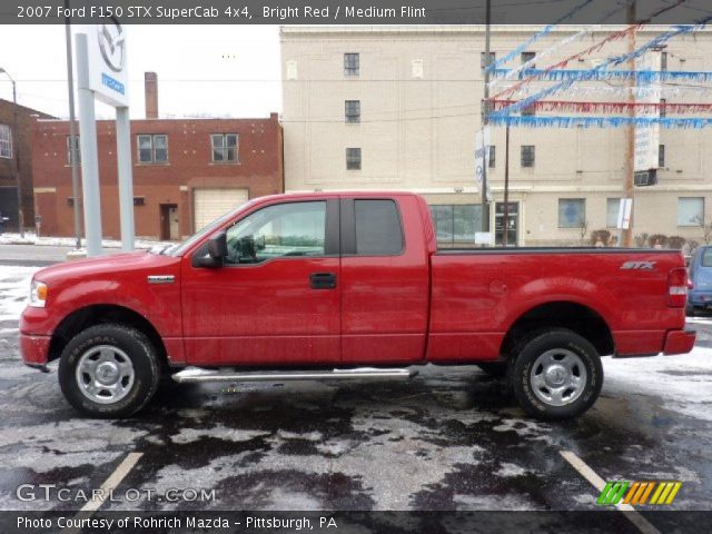 2007 Ford F150 STX SuperCab 4x4 in Bright Red