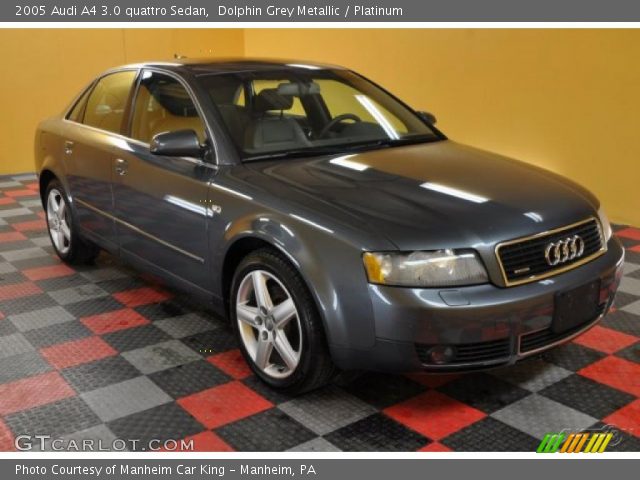 2005 Audi A4 3.0 quattro Sedan in Dolphin Grey Metallic
