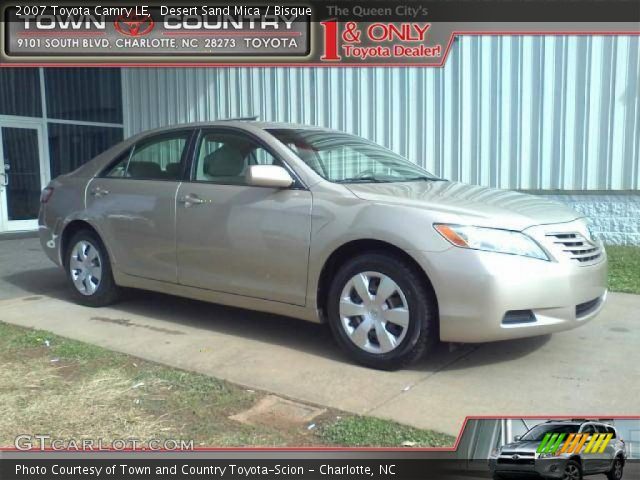2007 Toyota Camry LE in Desert Sand Mica