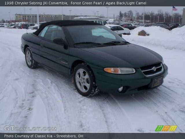 1998 Chrysler Sebring JXi Convertible in Forest Green Pearl