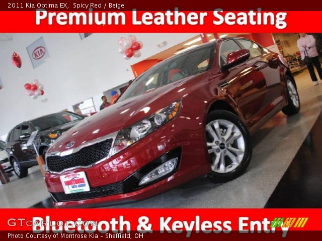2011 Kia Optima EX in Spicy Red
