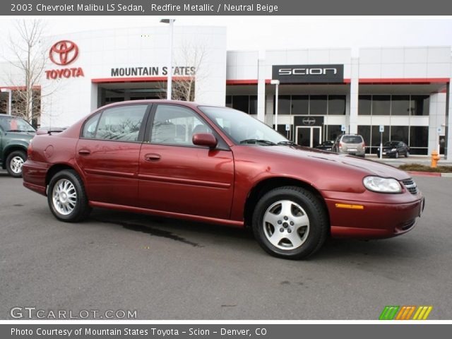 2003 Chevrolet Malibu LS Sedan in Redfire Metallic