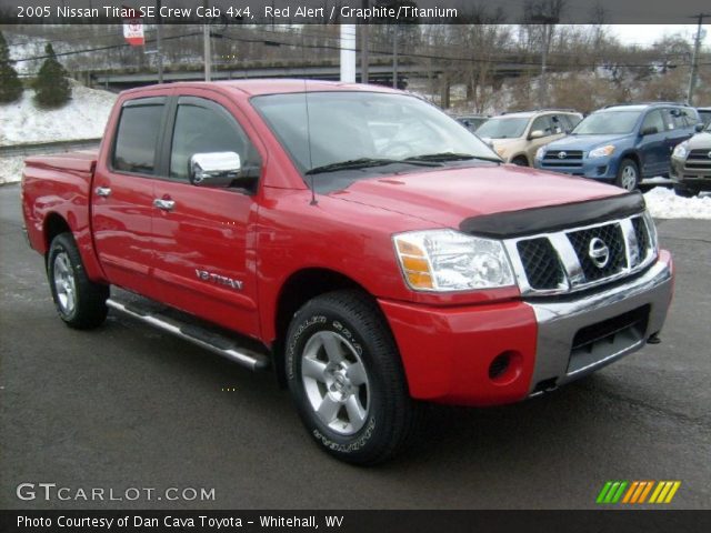 2005 Nissan Titan SE Crew Cab 4x4 in Red Alert