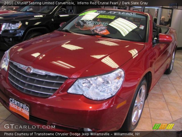 2010 Chrysler Sebring Limited Convertible in Inferno Red Crystal Pearl