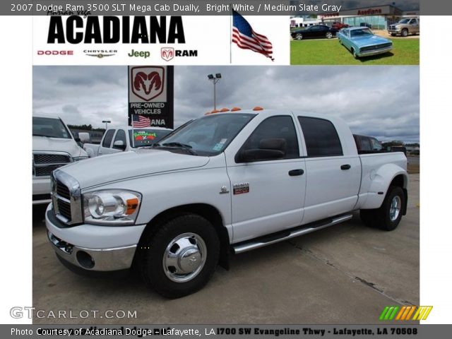 2007 Dodge Ram 3500 SLT Mega Cab Dually in Bright White