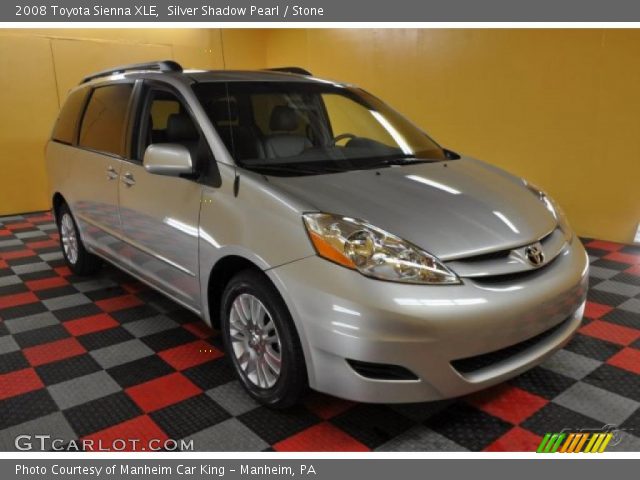 2008 Toyota Sienna XLE in Silver Shadow Pearl