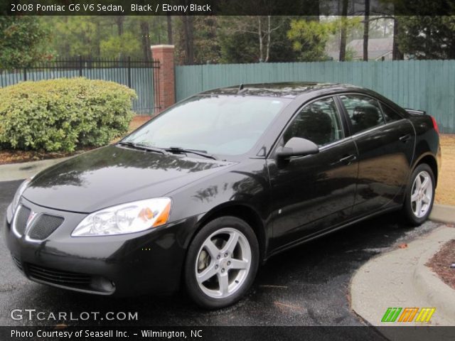 2008 Pontiac G6 V6 Sedan in Black