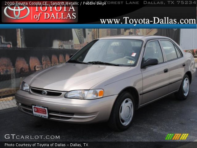 2000 Toyota Corolla CE in Sandrift Metallic