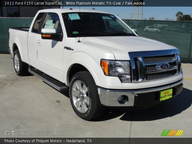 2011 Ford F150 Lariat SuperCab in White Platinum Metallic Tri-Coat