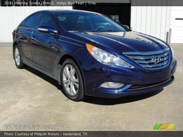 2011 Hyundai Sonata Limited in Indigo Blue Pearl