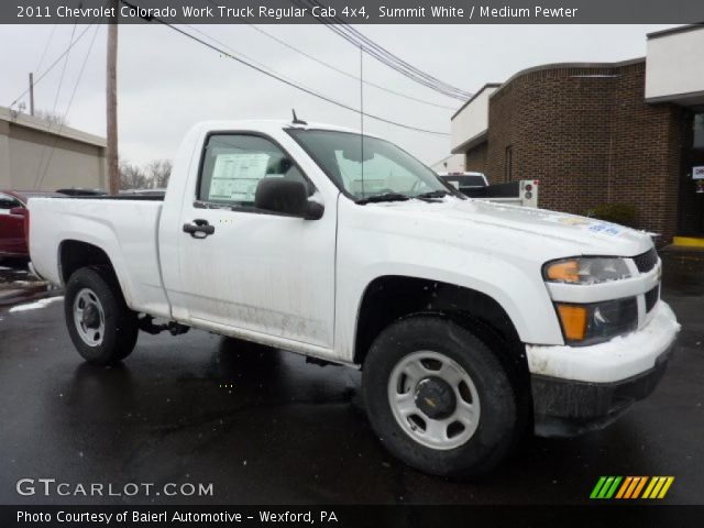 2011 Chevrolet Colorado Work Truck Regular Cab 4x4 in Summit White