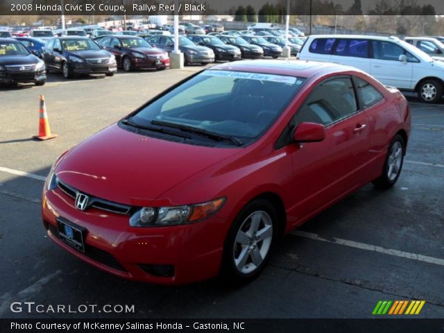 2008 Honda Civic EX Coupe in Rallye Red