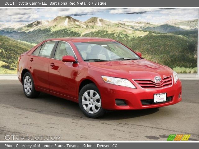 2011 Toyota Camry LE in Barcelona Red Metallic