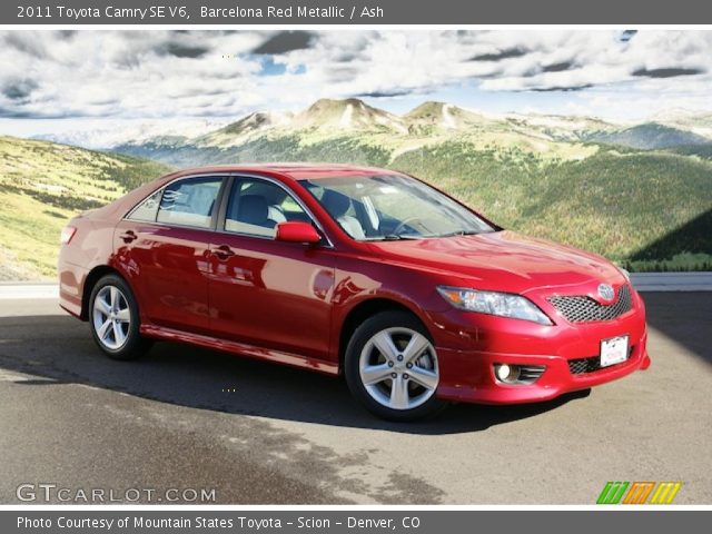 2011 Toyota Camry SE V6 in Barcelona Red Metallic