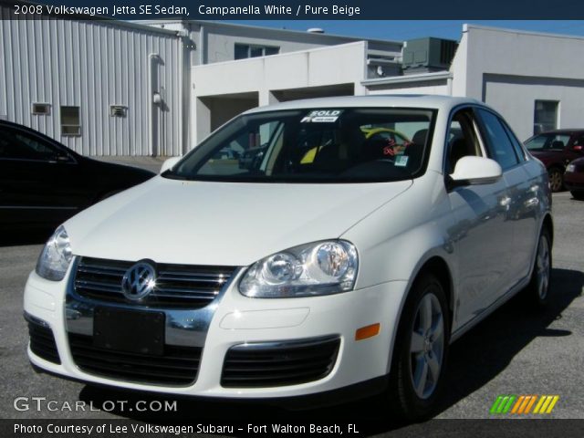 2008 Volkswagen Jetta SE Sedan in Campanella White