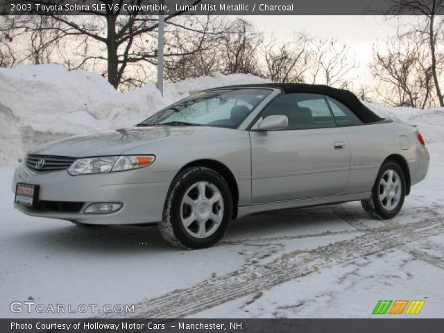 2003 Toyota Solara SLE V6 Convertible in Lunar Mist Metallic