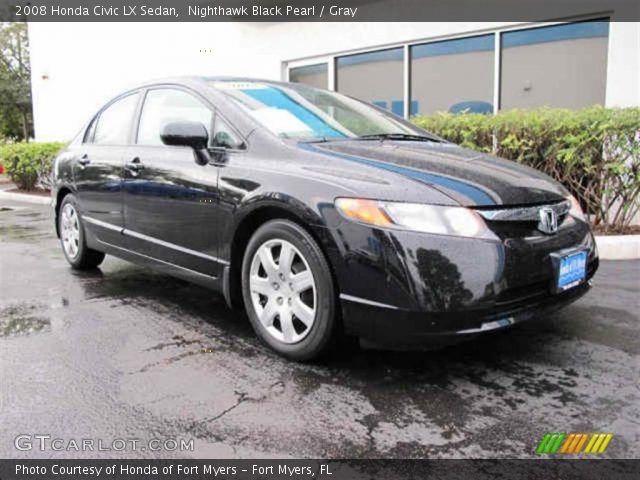 2008 Honda Civic LX Sedan in Nighthawk Black Pearl