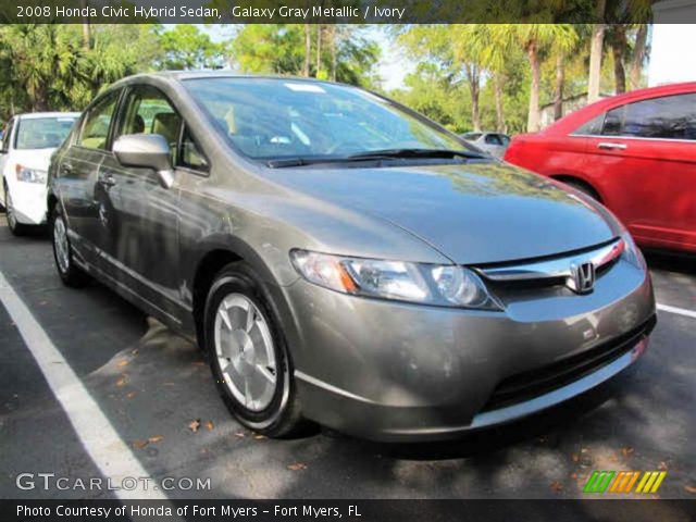 2008 Honda Civic Hybrid Sedan in Galaxy Gray Metallic