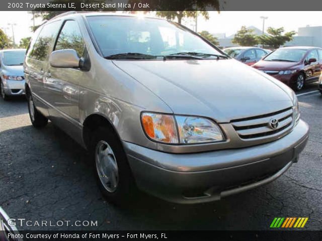 2002 Toyota Sienna LE in Desert Sand Mica