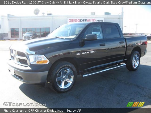2011 Dodge Ram 1500 ST Crew Cab 4x4 in Brilliant Black Crystal Pearl