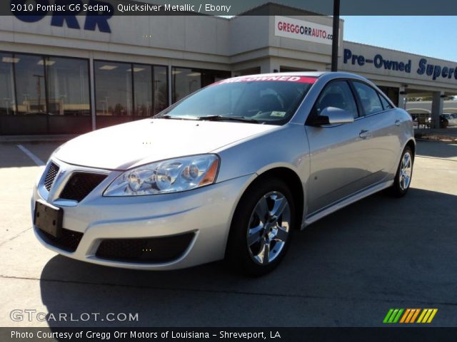 2010 Pontiac G6 Sedan in Quicksilver Metallic