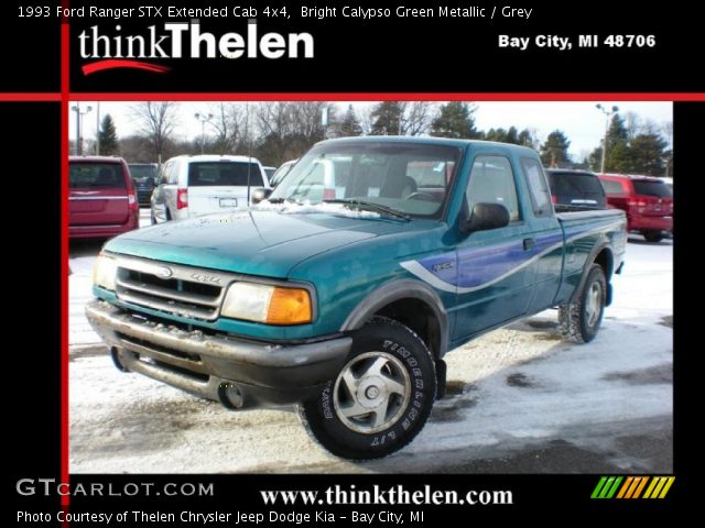 1993 Ford Ranger STX Extended Cab 4x4 in Bright Calypso Green Metallic