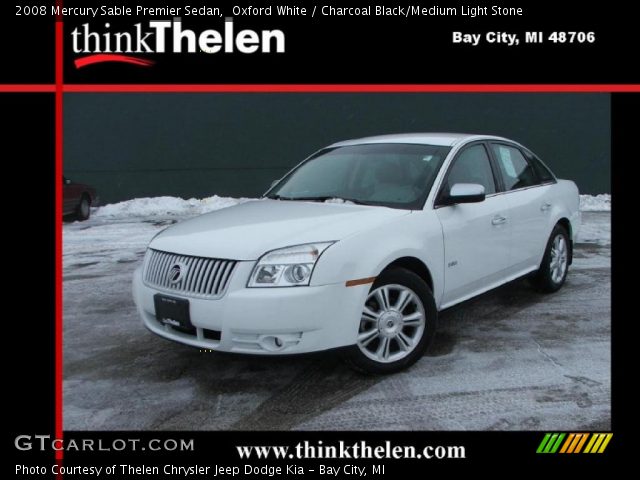 2008 Mercury Sable Premier Sedan in Oxford White
