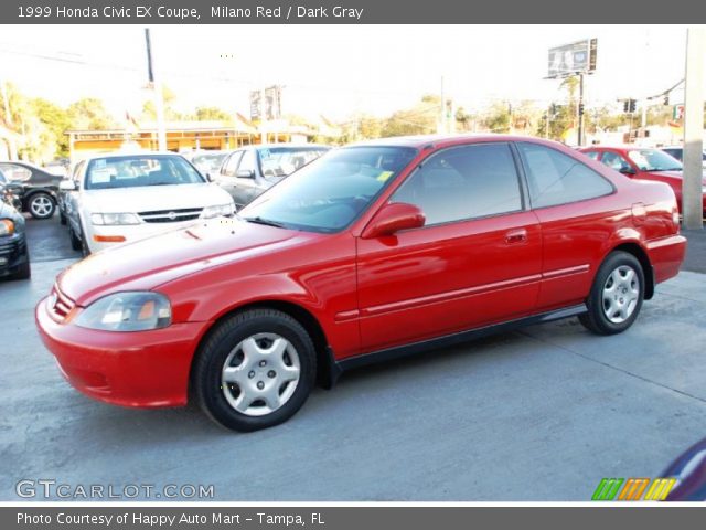1999 Honda Civic EX Coupe in Milano Red