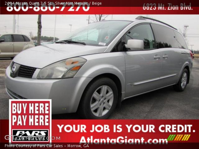 2004 Nissan Quest 3.5 SL in Silver Mist Metallic