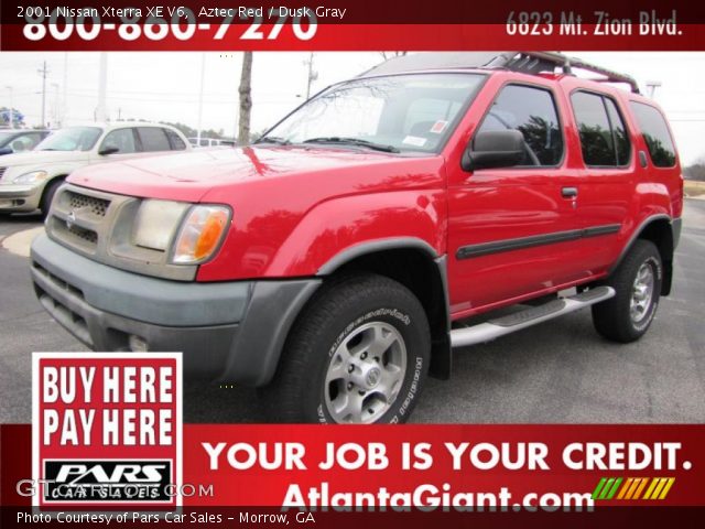 2001 Nissan Xterra XE V6 in Aztec Red