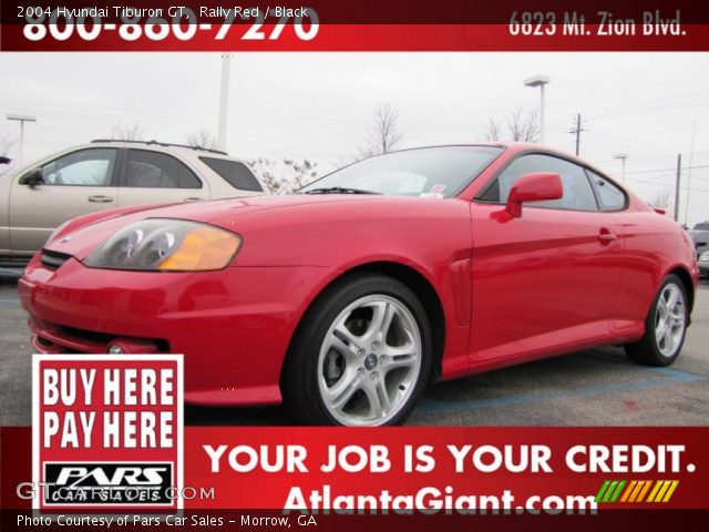 2004 Hyundai Tiburon GT in Rally Red